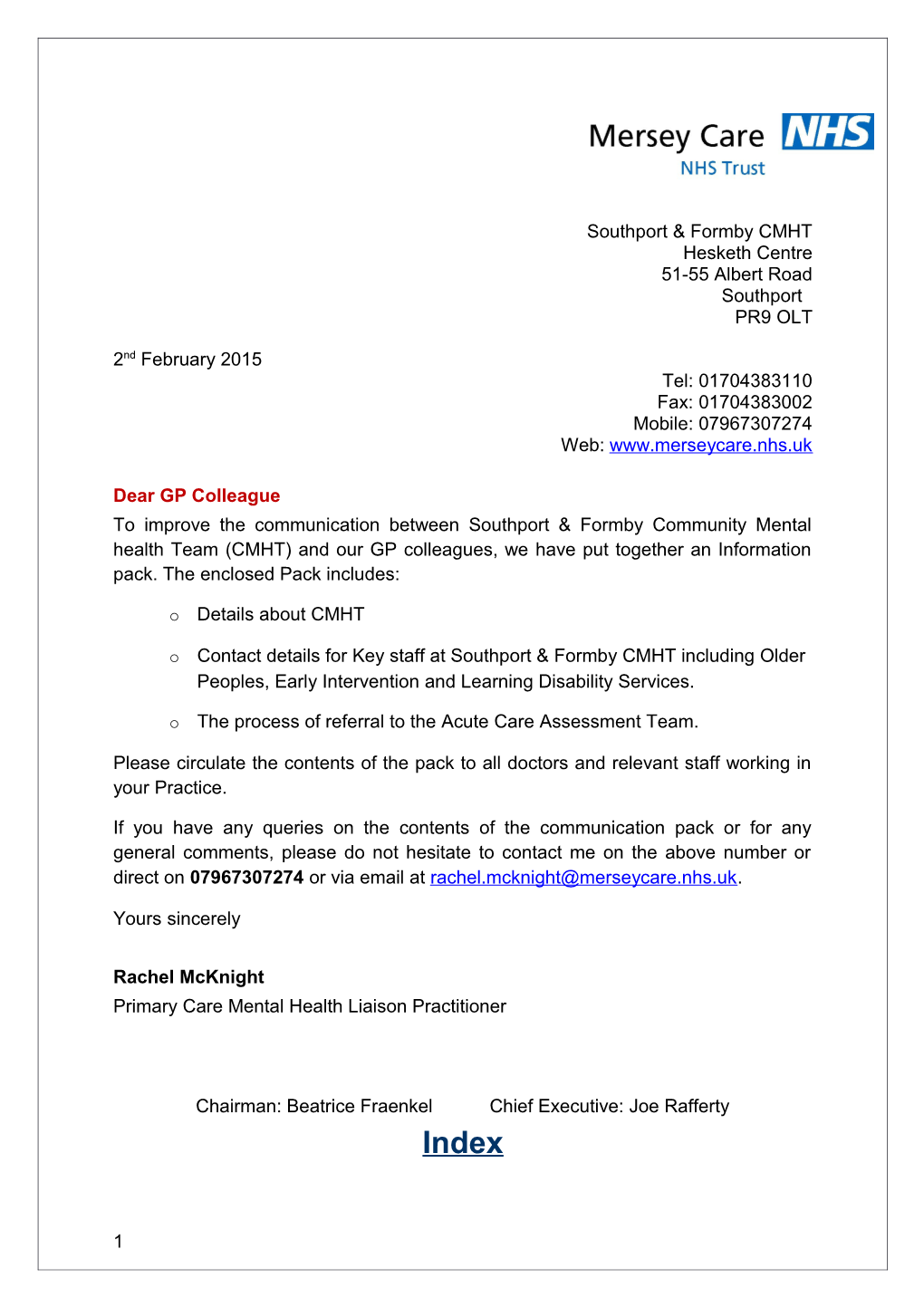 Southport & Formby CMHT