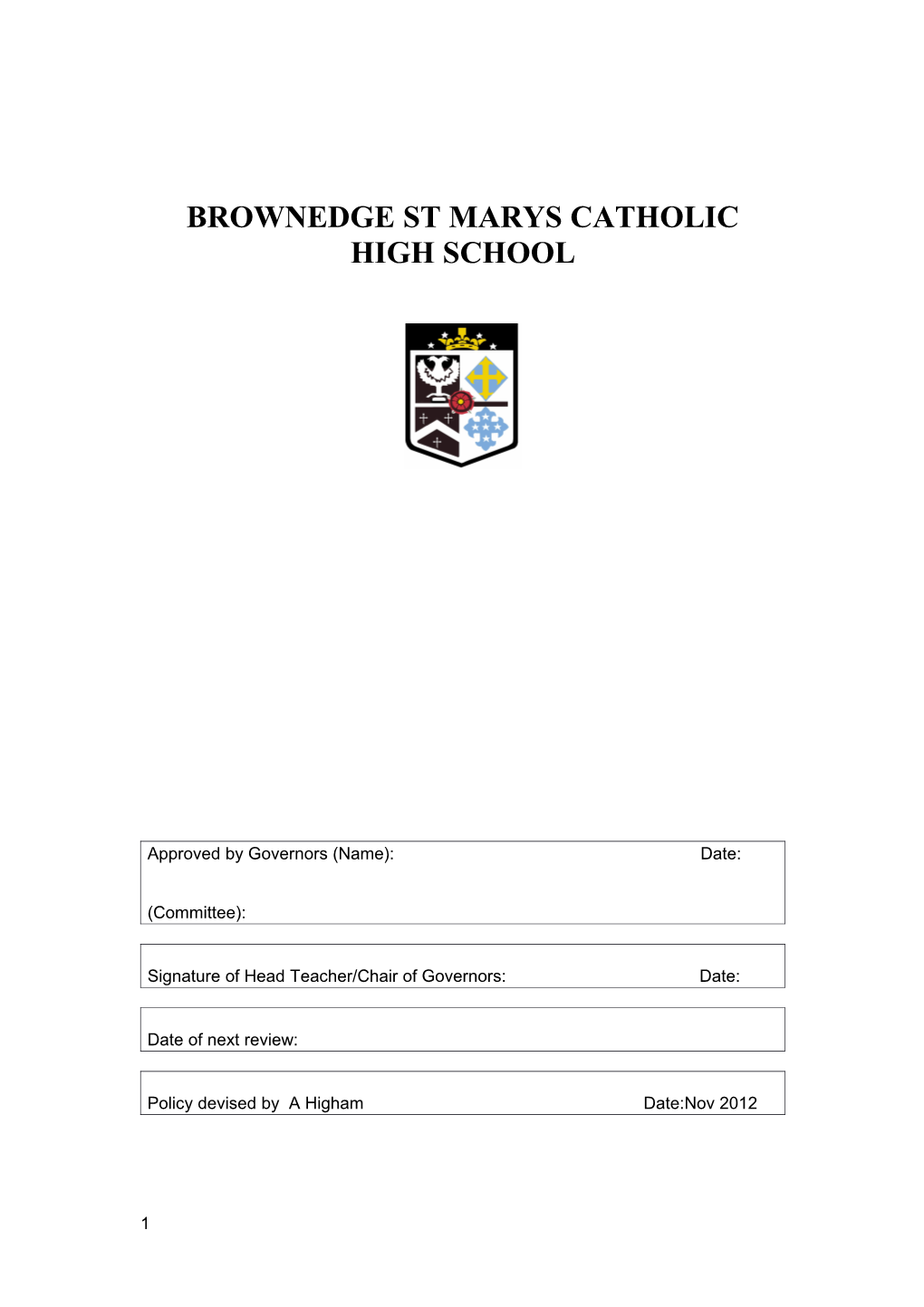 Brownedge St Marys Catholic High School