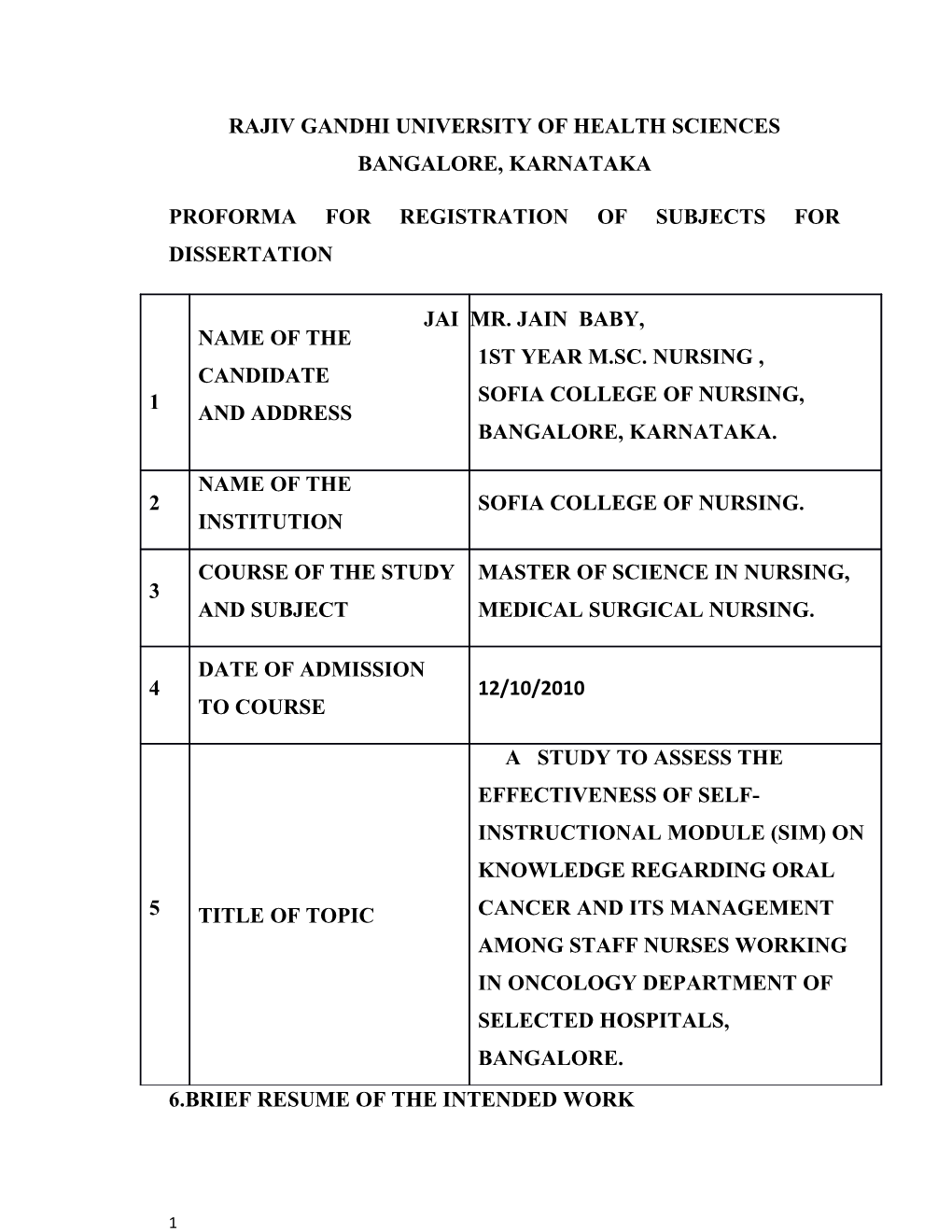 Rajiv Gandhi University of Health Sciences Bangalore, Karnataka s28