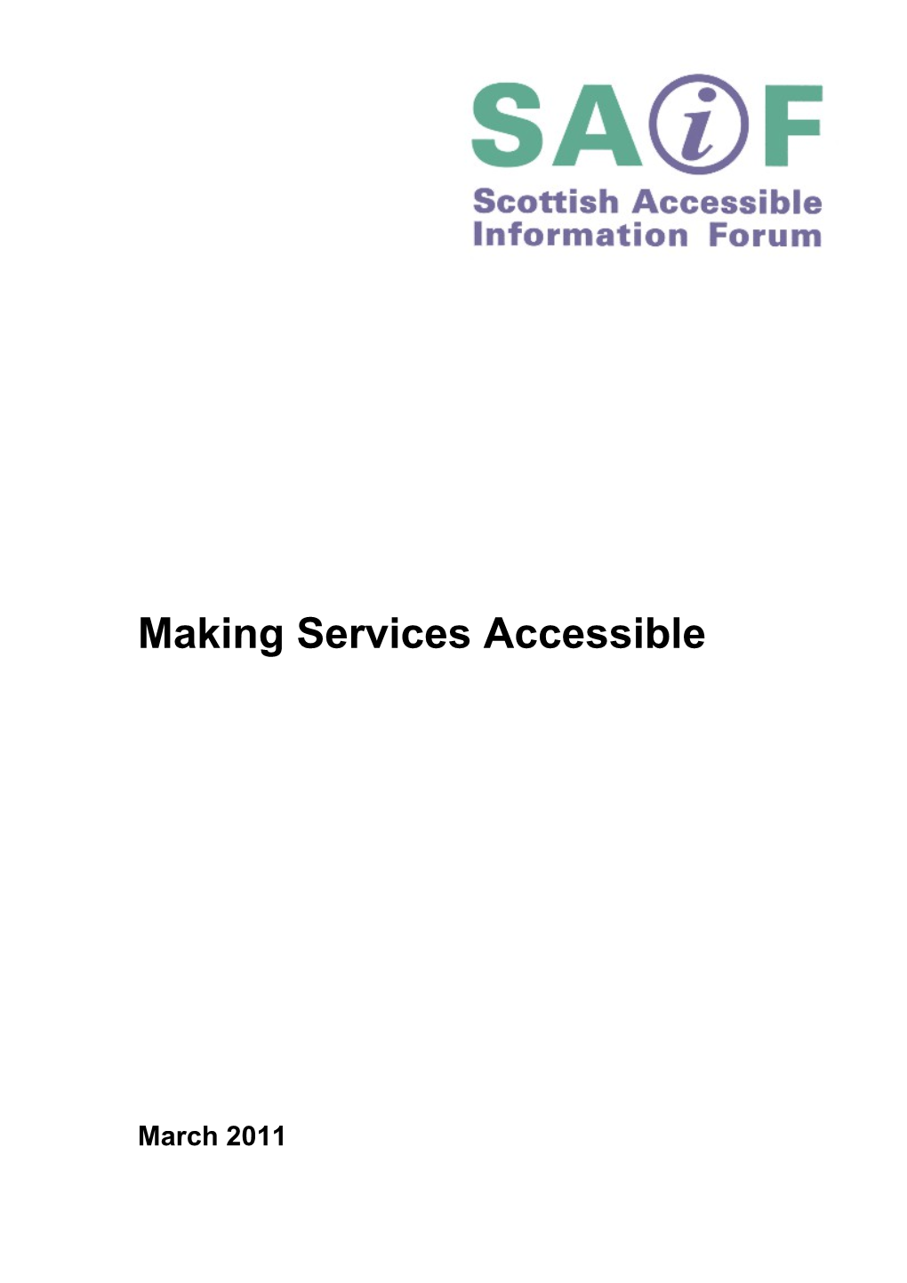 Making Services Accessible