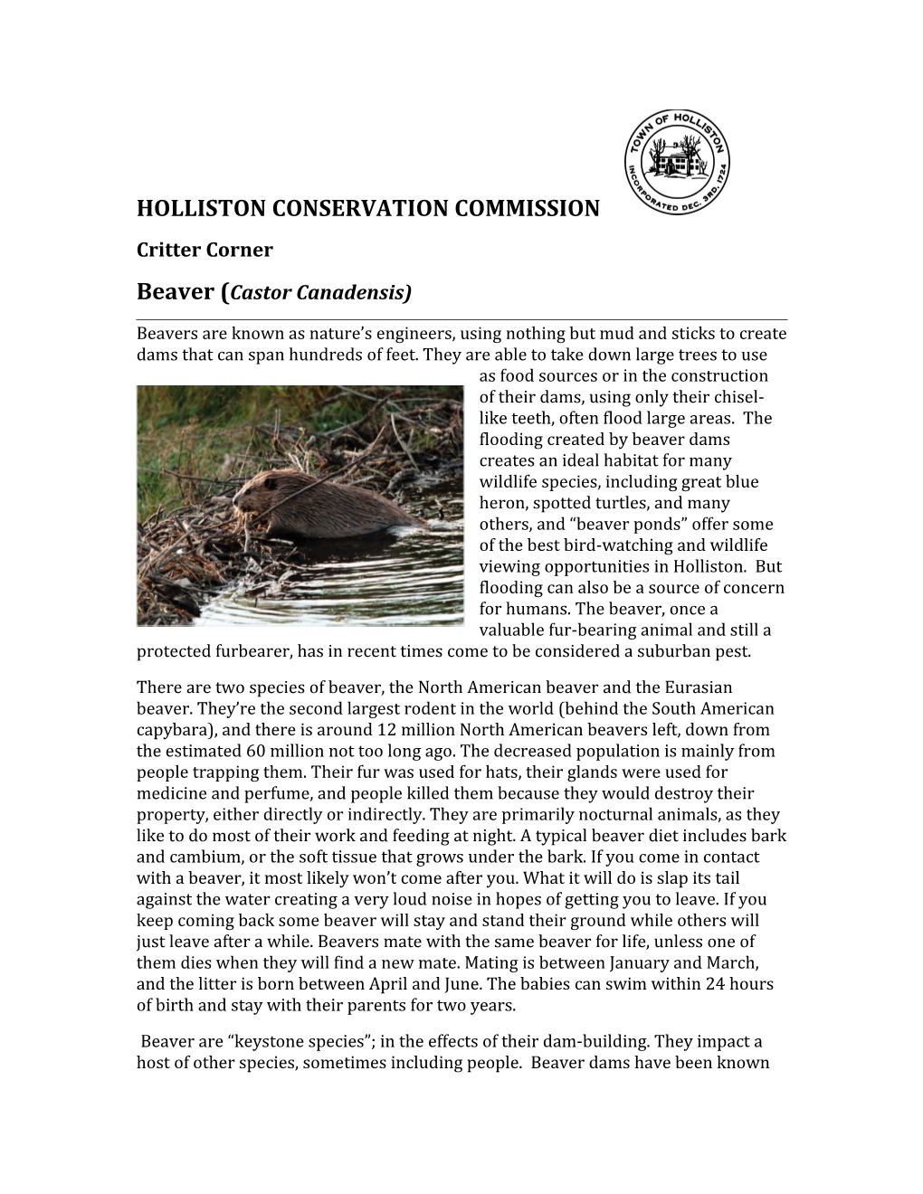 Holliston Conservation Commission