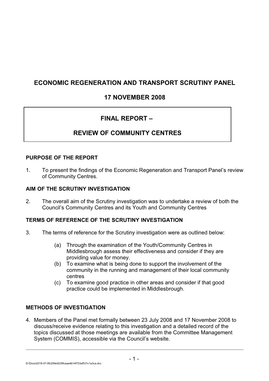 Draft Report in Flooding Issues s2