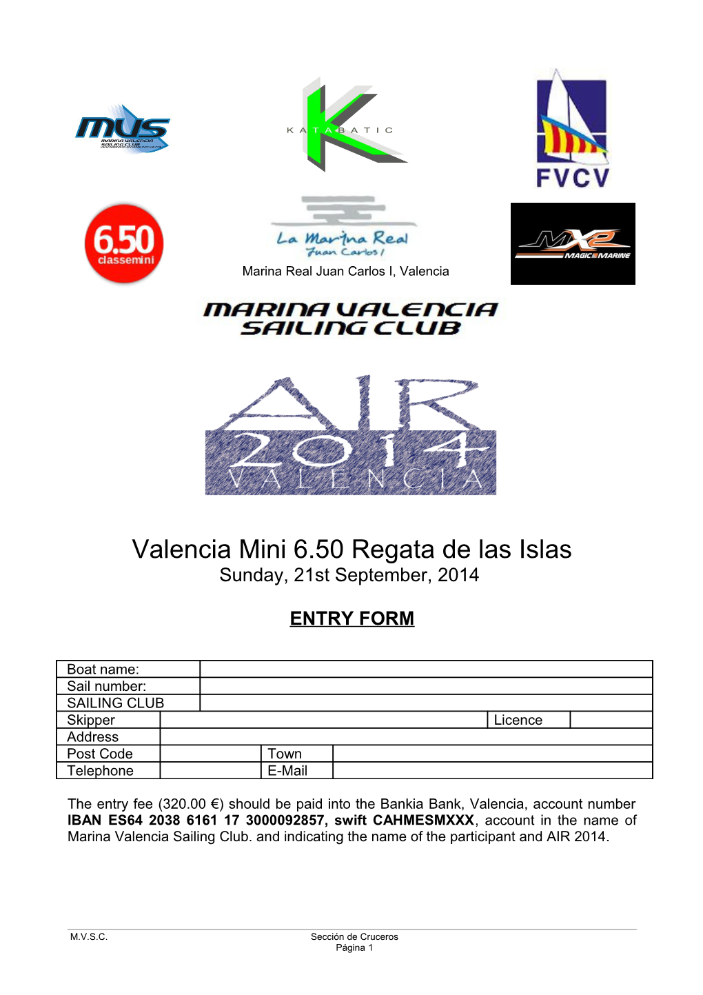 Valencia Mini 6.50 Regata De Las Islas