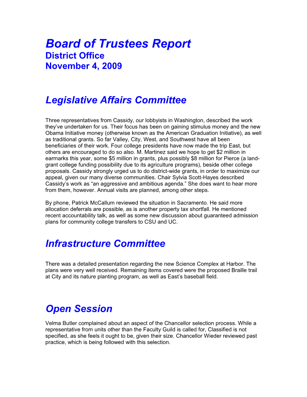 Board of Trustees Report s2