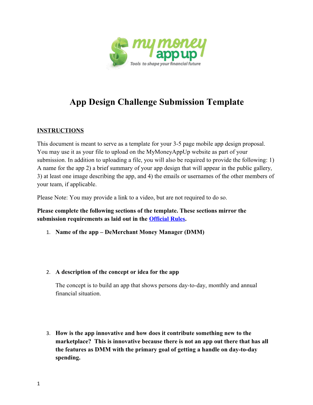 App Design Challenge Submission Template