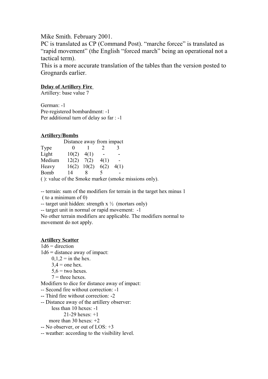 Charts & Tables En Pointe Toujours II (VV 31 & 32)