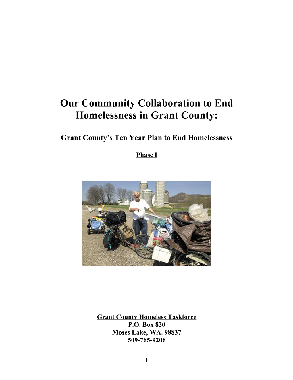 Our Community Collaboration to End Homelessness in Grant County