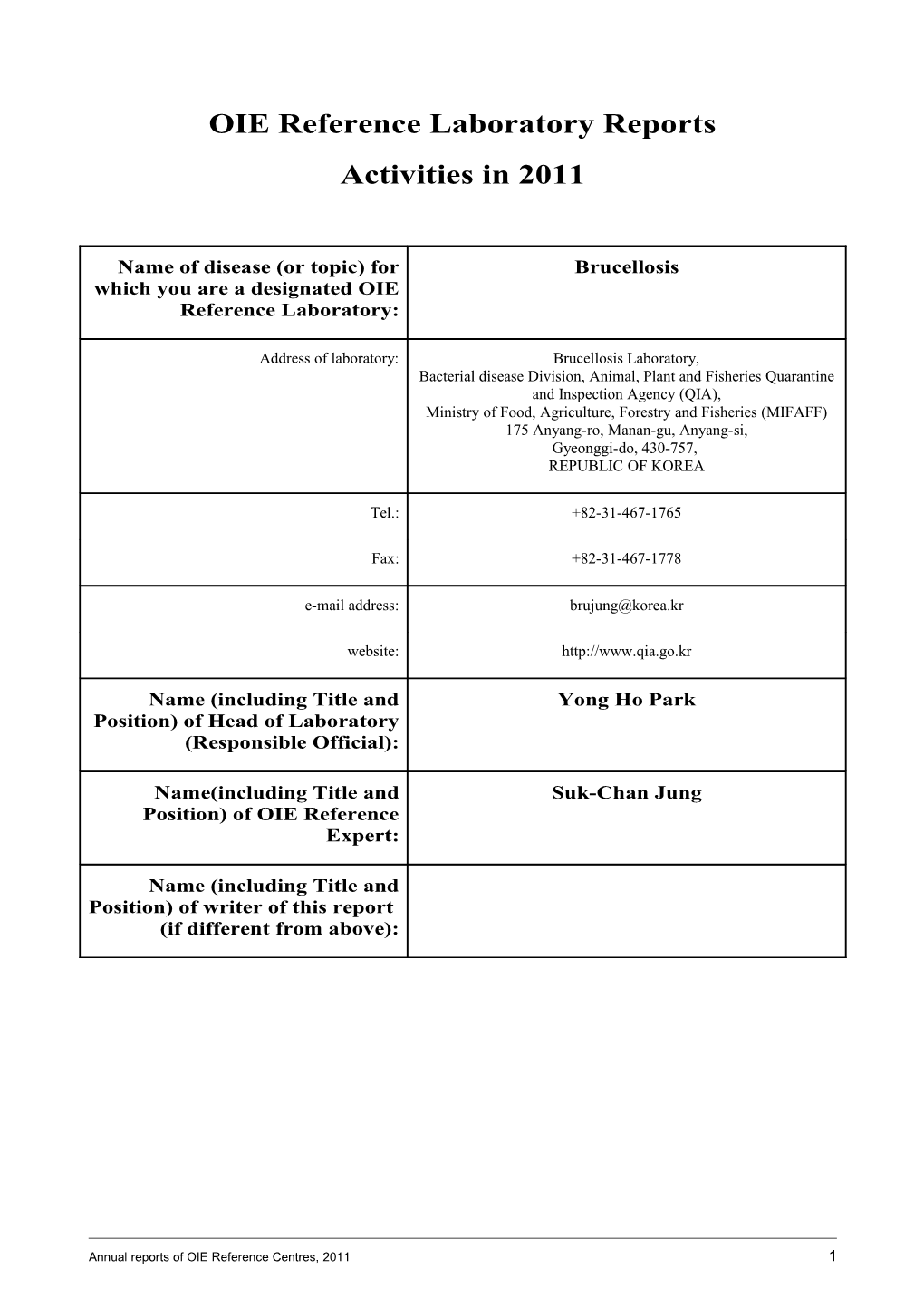 OIE Reference Laboratory Reports s12