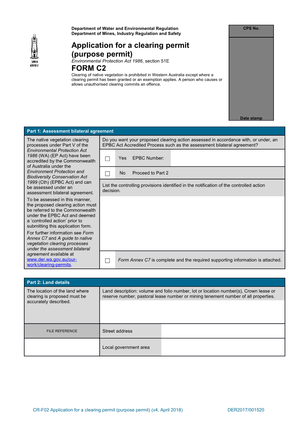 Department of Water and Environmental Regulation Department of Mines, Industry Regulation