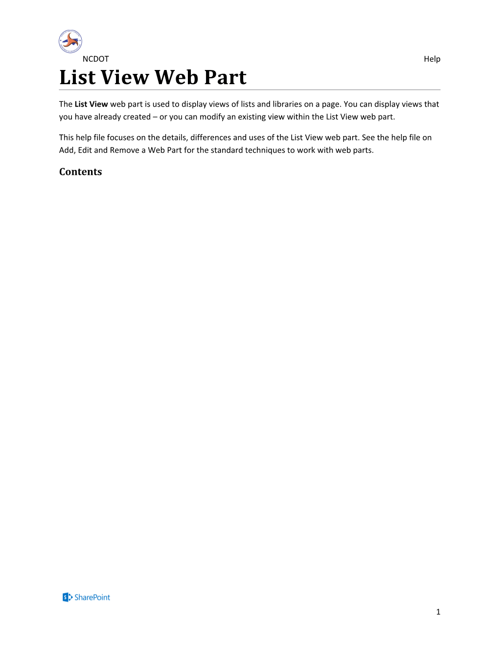 List View Web Part (D)