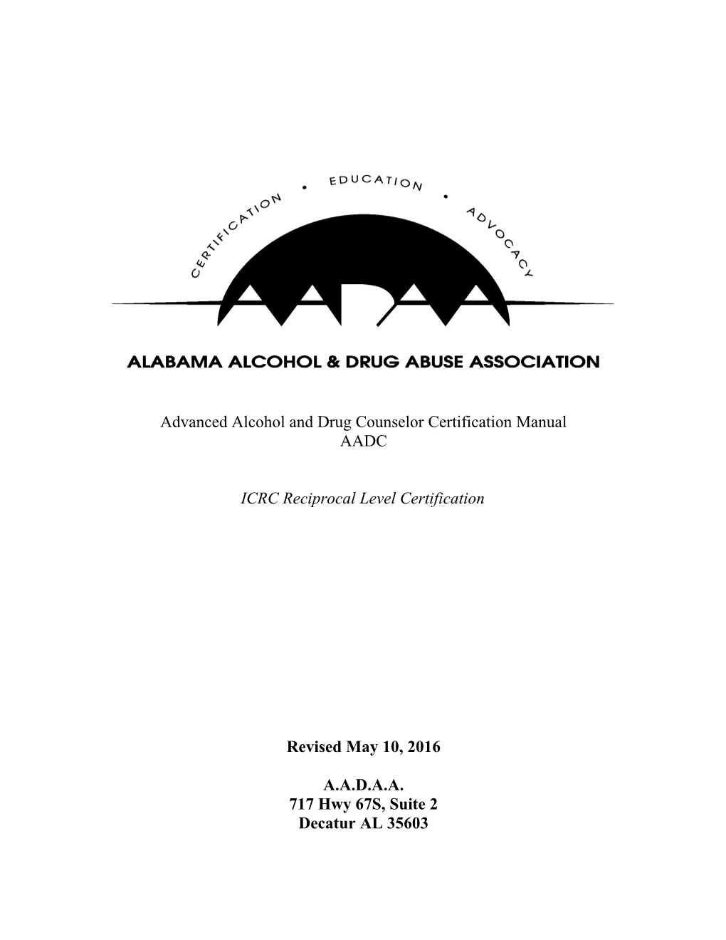 The Alabama Alcohol & Drug Abuse Association