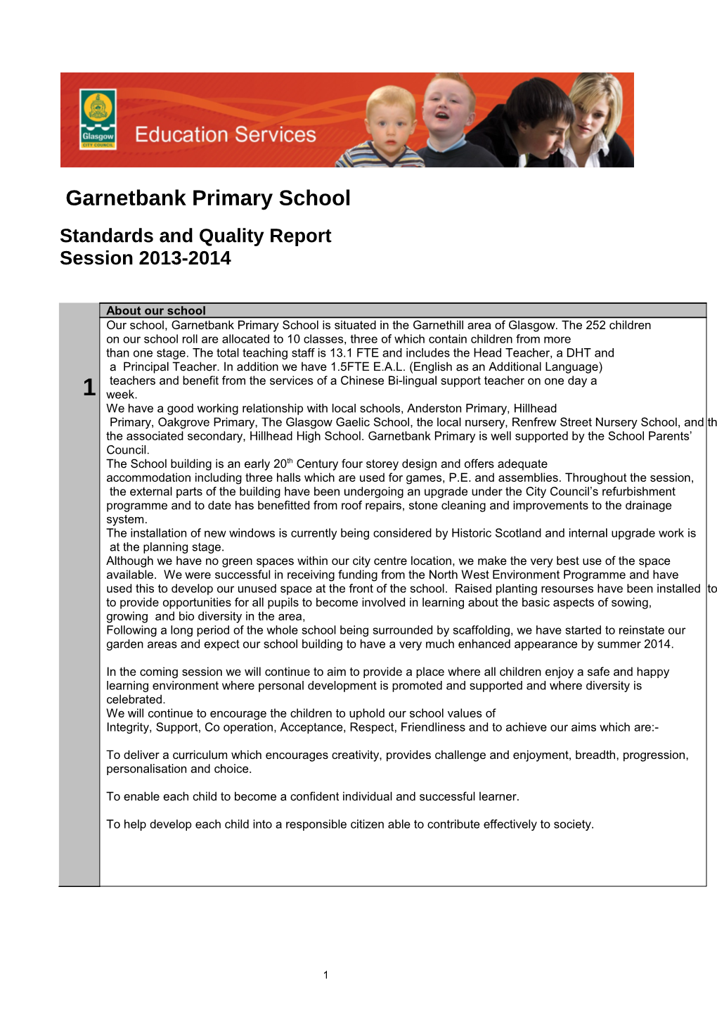 Garnetbank Primary School
