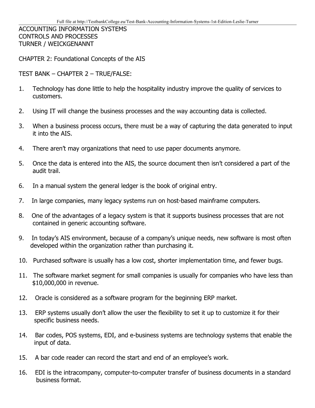 Accounting Information Systems