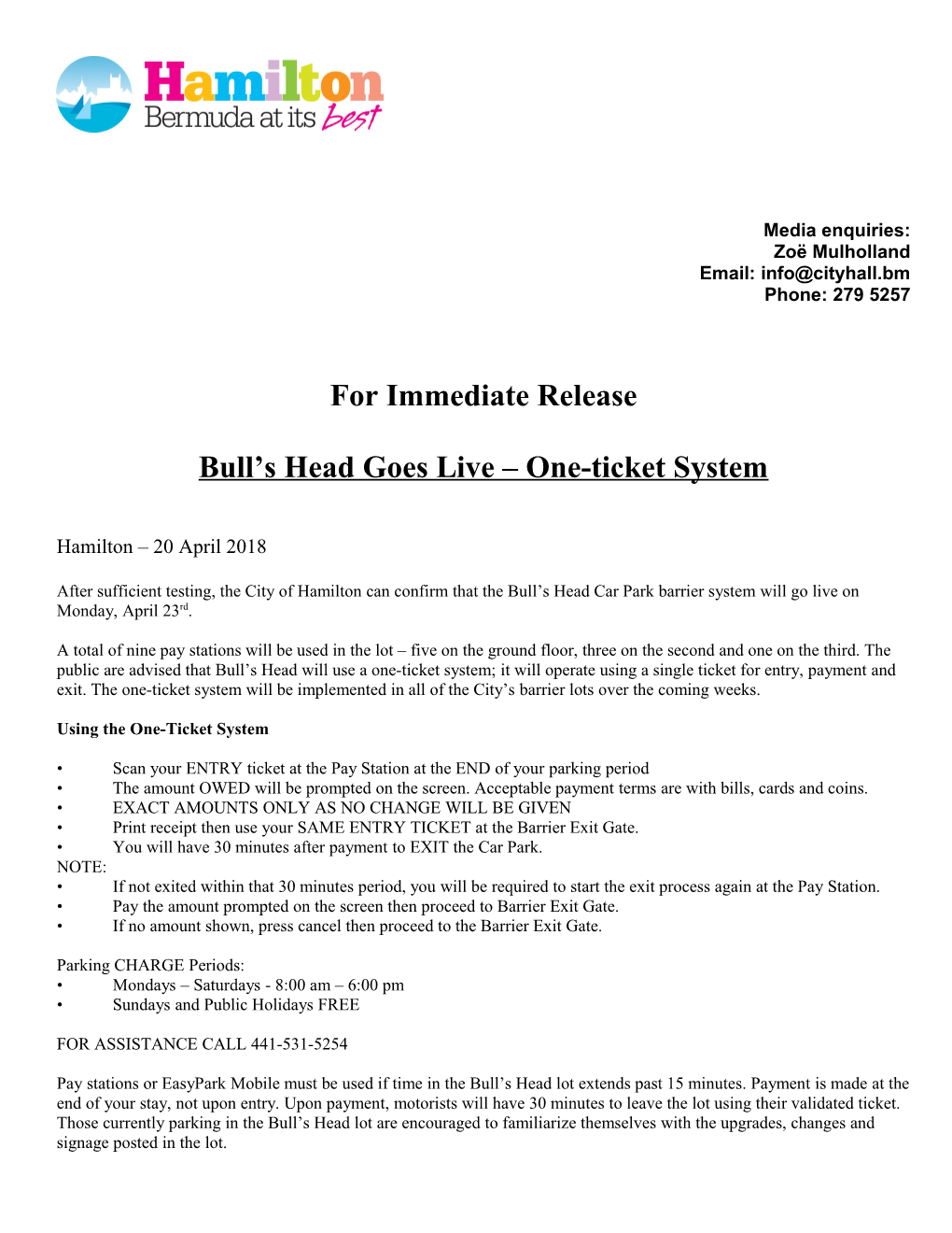 Bull S Head Goes Live One-Ticket System