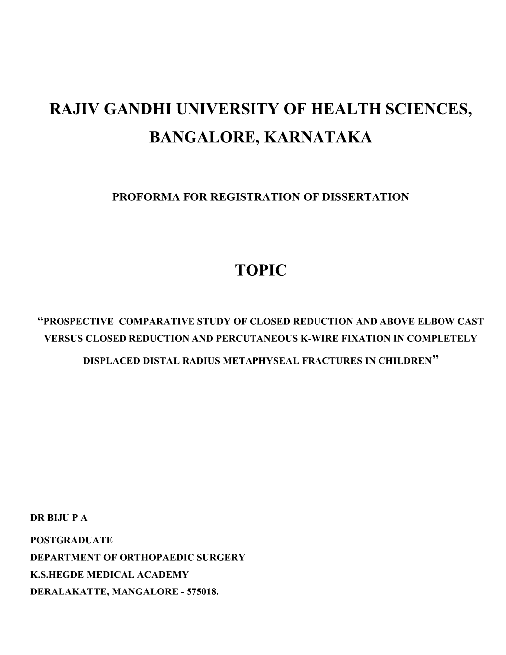 Rajiv Gandhi University of Health Sciences s141