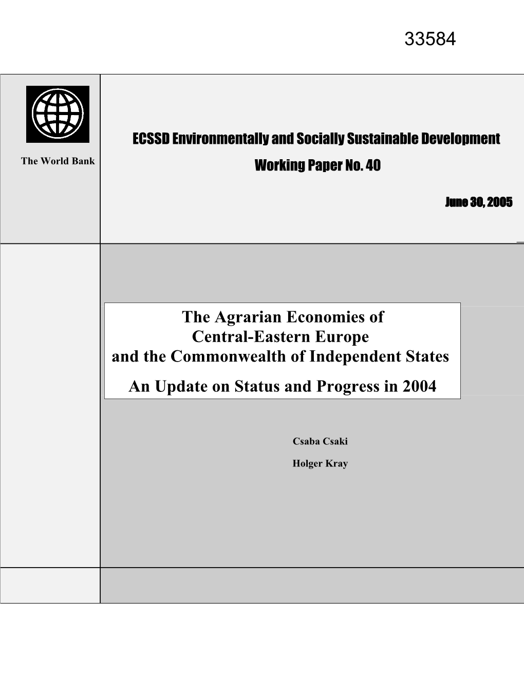 ECSSD Working Paper No