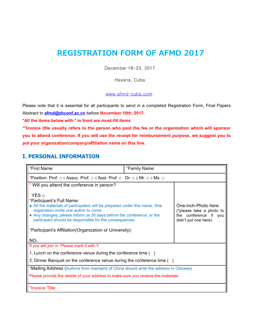 The 7Th Advanced Functional Materials and Devices (AFMD)