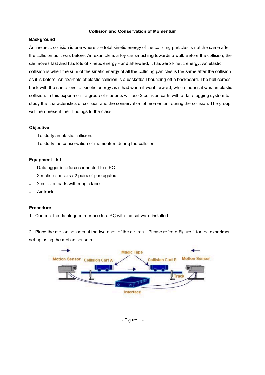 Collision and Conservation of Momentum