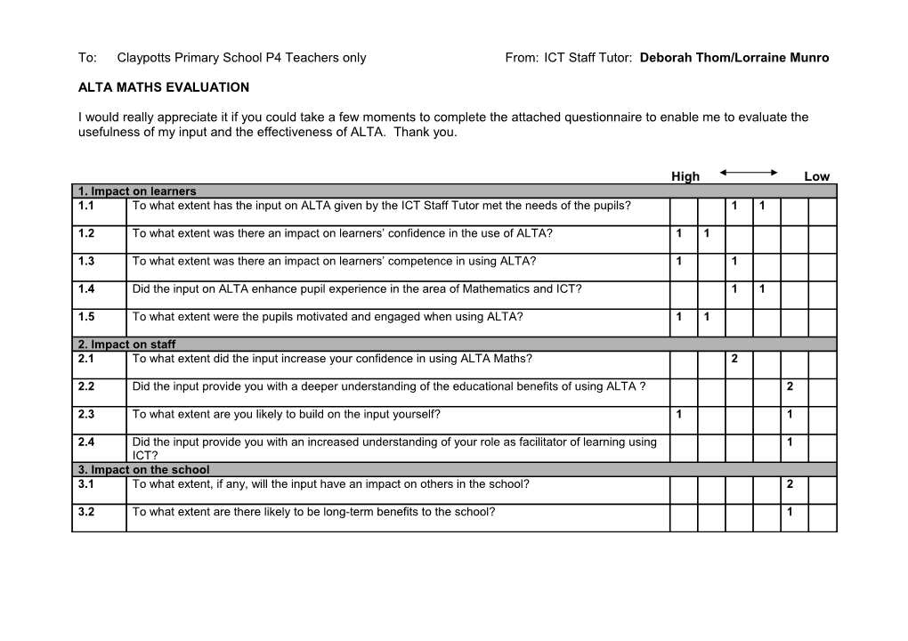 ICT Support for Schools