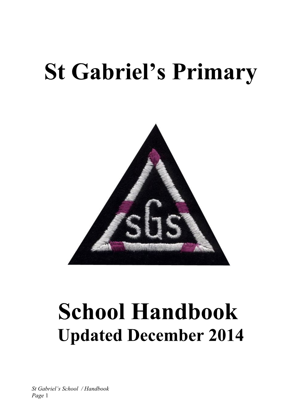Welcome to St Gabriel S
