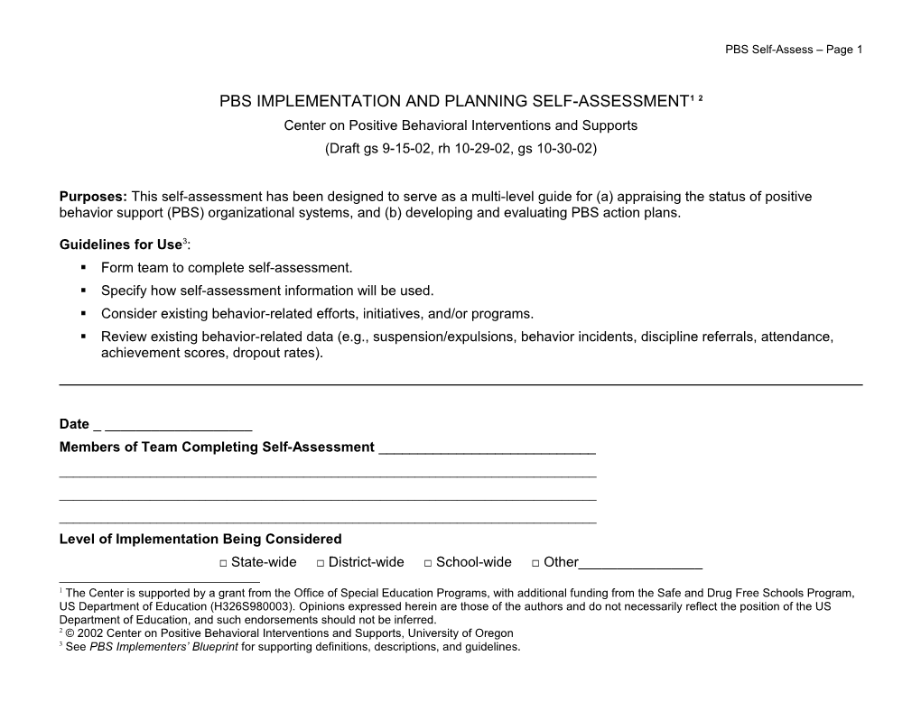 PBS Self-Assess Page 10