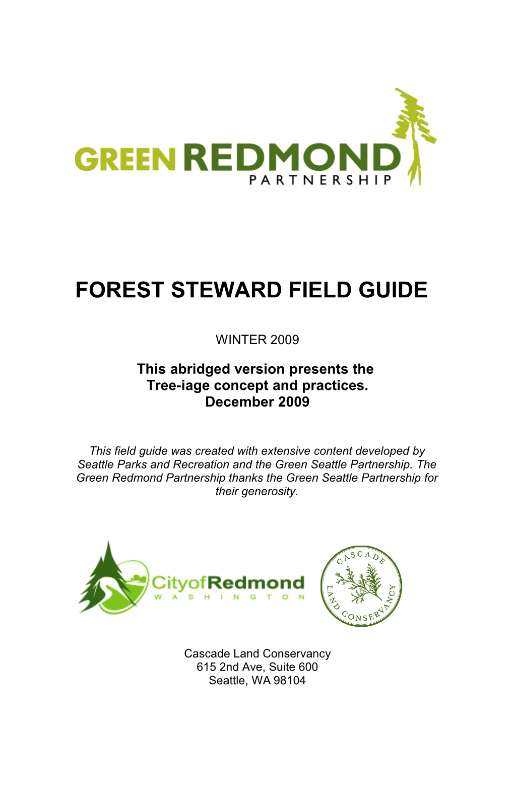 Forest Steward Field Guide