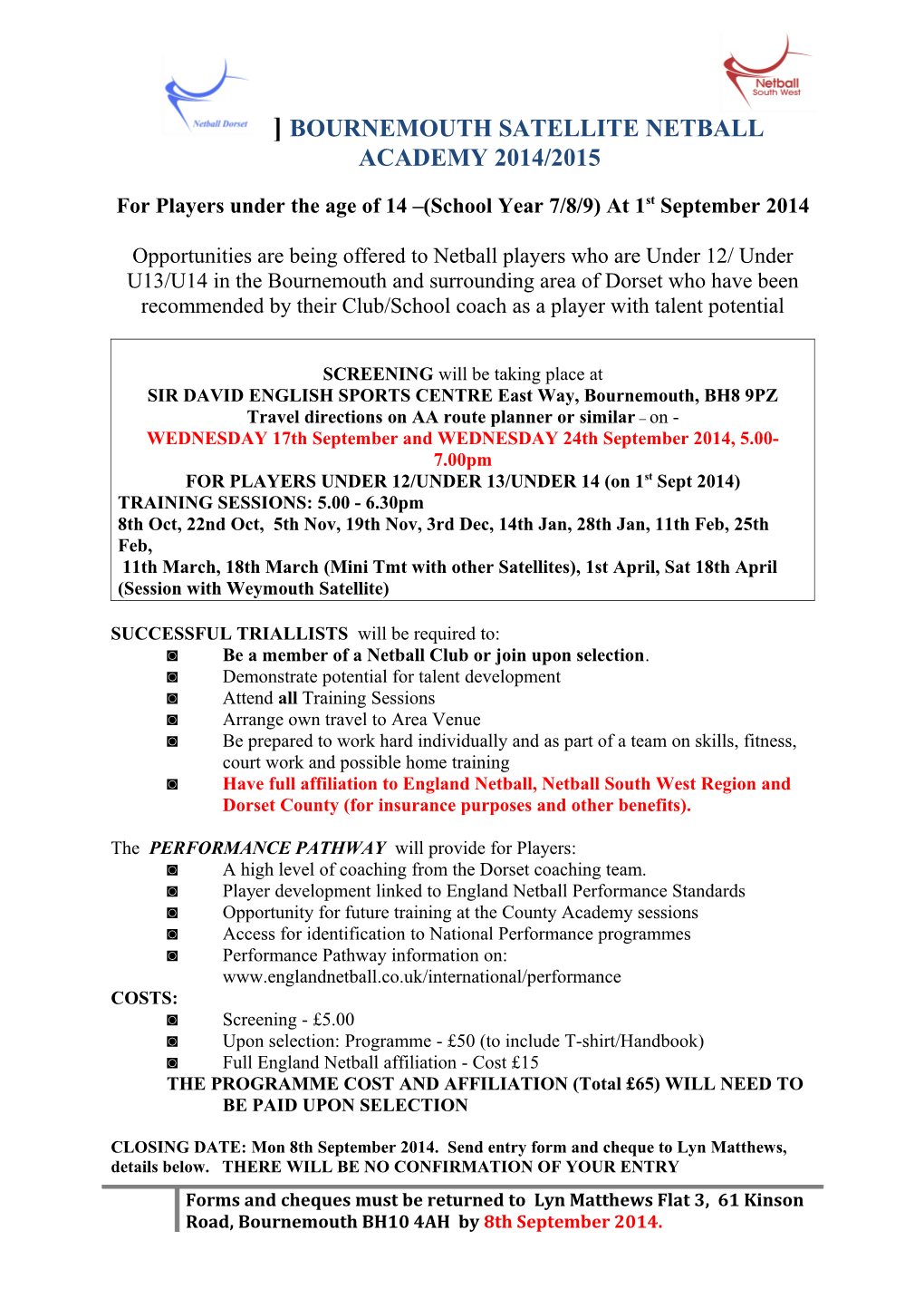 South Region Netball Association