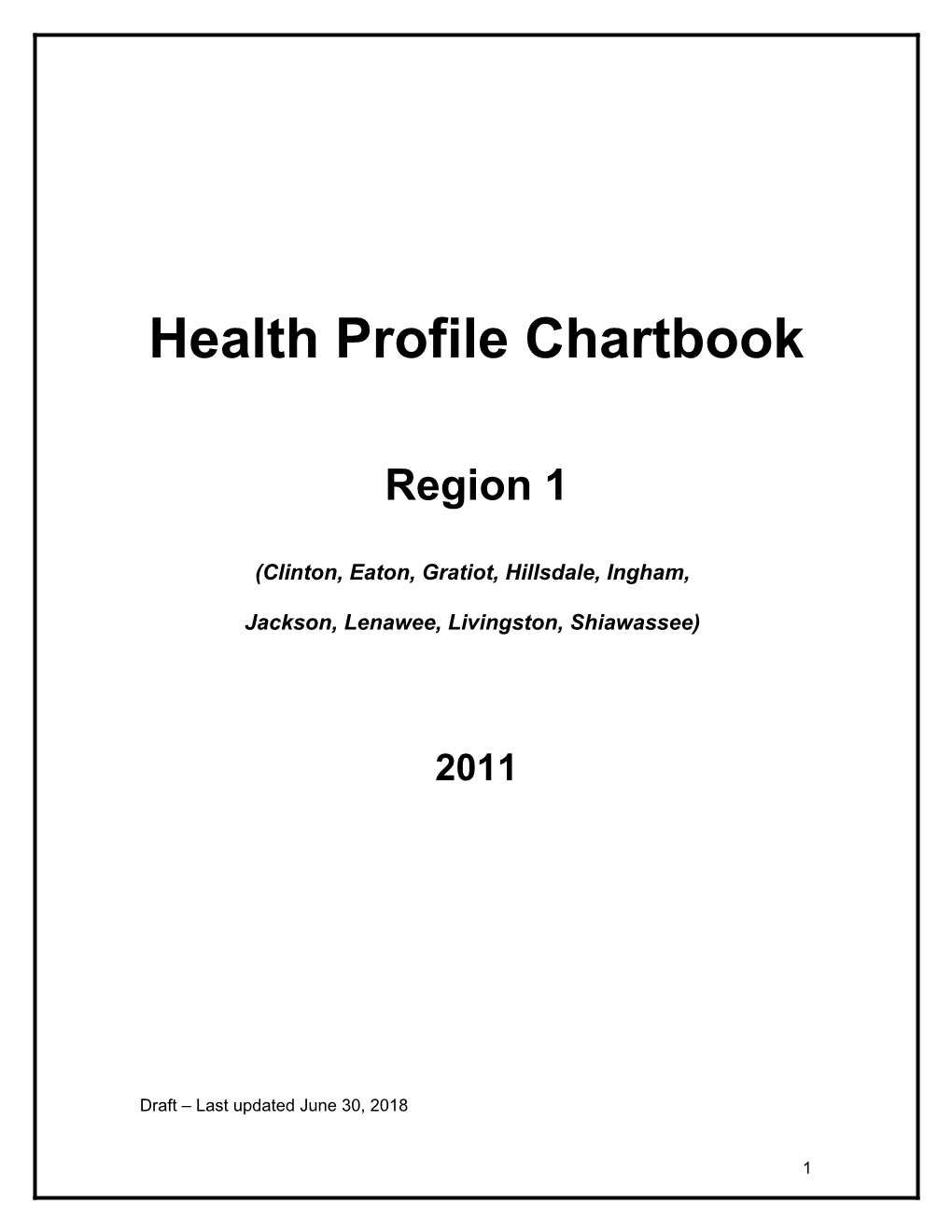 Michigan S Health Profile Chartbook s1