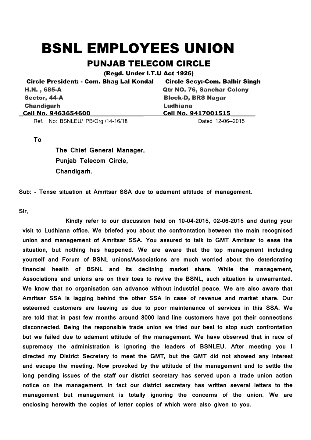 Punjab Telecom Circle