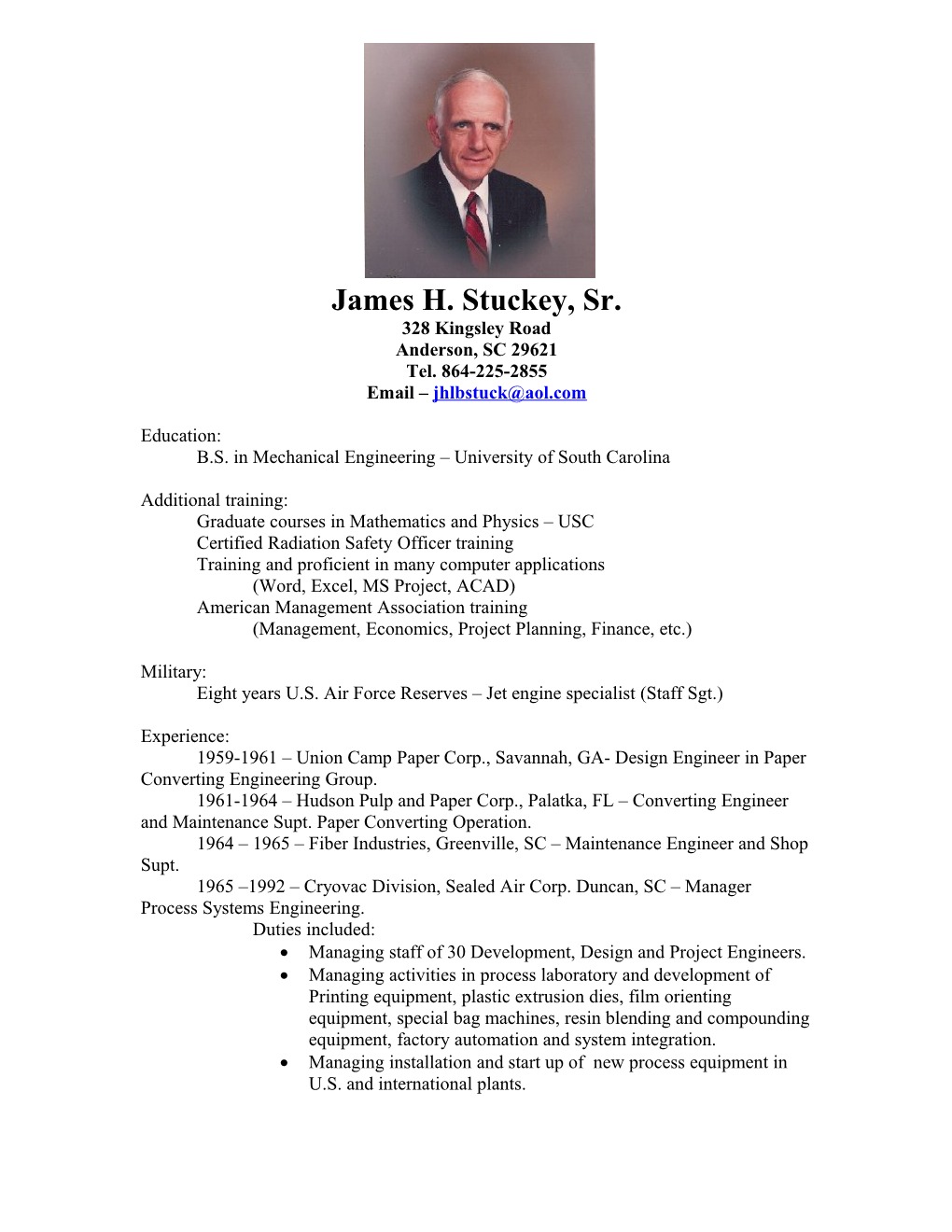 James H. Stuckey, Sr