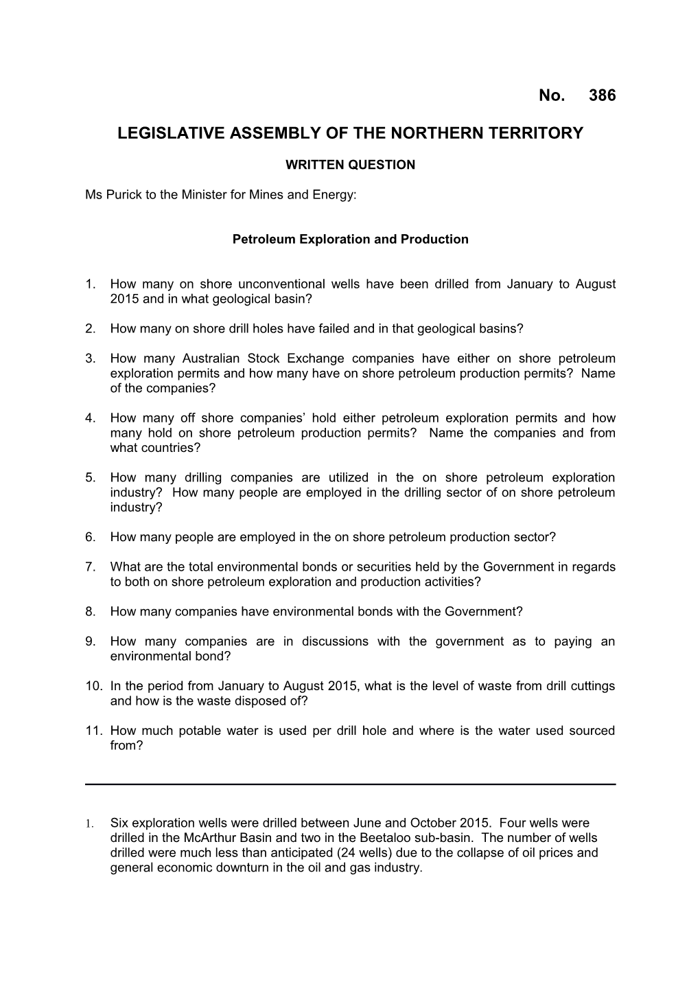 Legislative Assembly of the Northern Territory s1