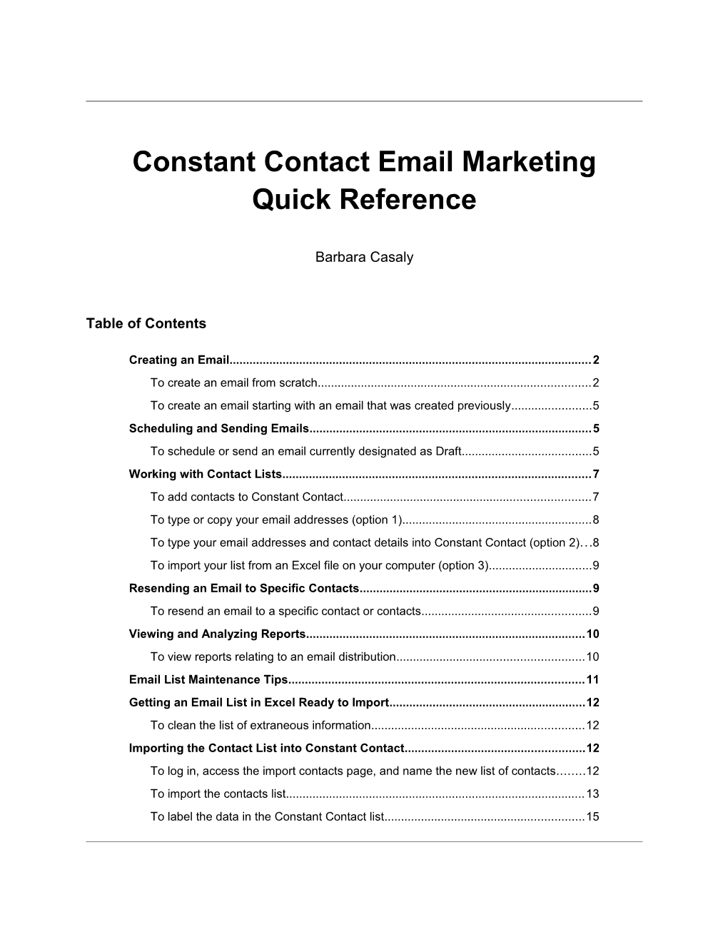 Constant Contact Email Marketing