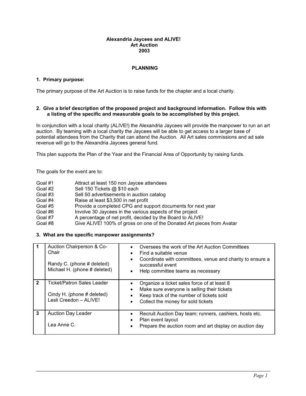 Chairman S Planning Guide