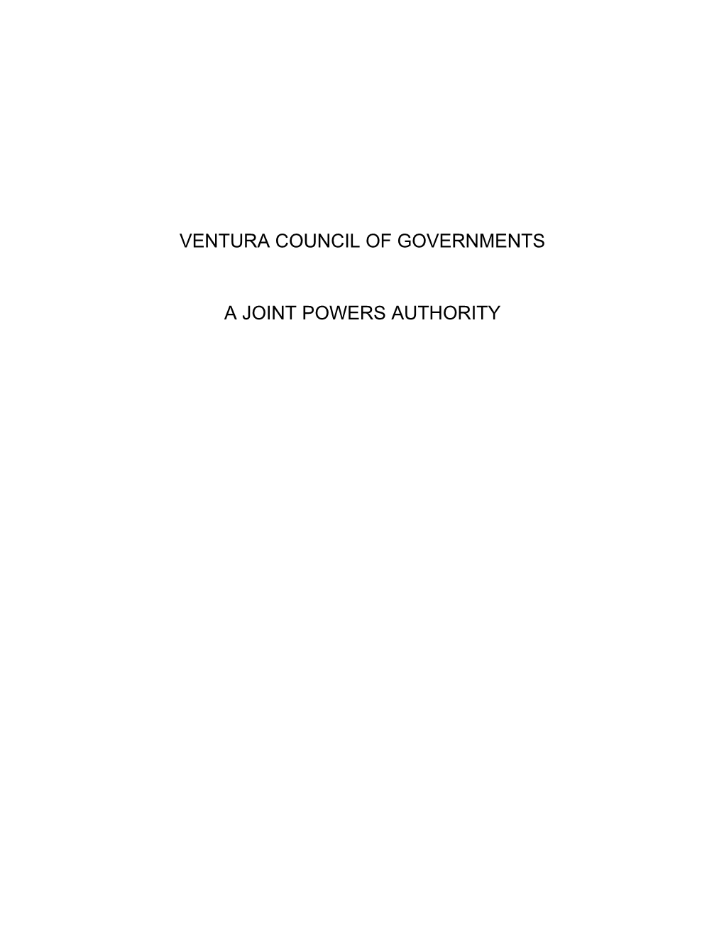 Ventura Council of Governments