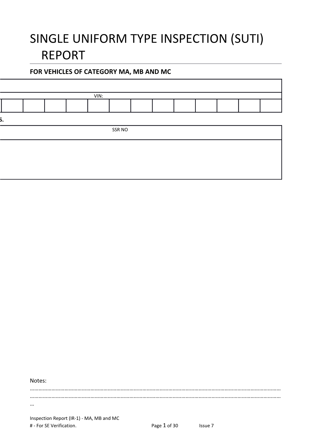 Single Uniform Type Inspection (SUTI) Report s1