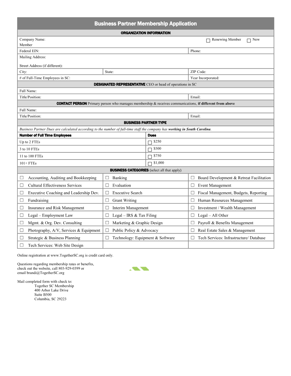 Membership Application Form s3