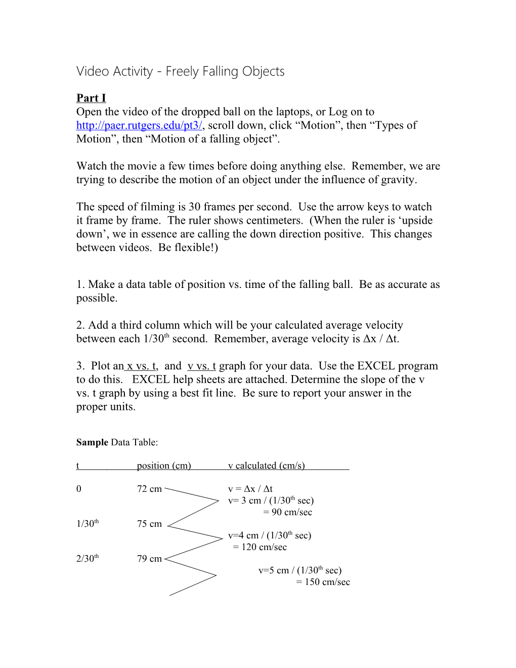 WHHS Physics Lab Video Activity