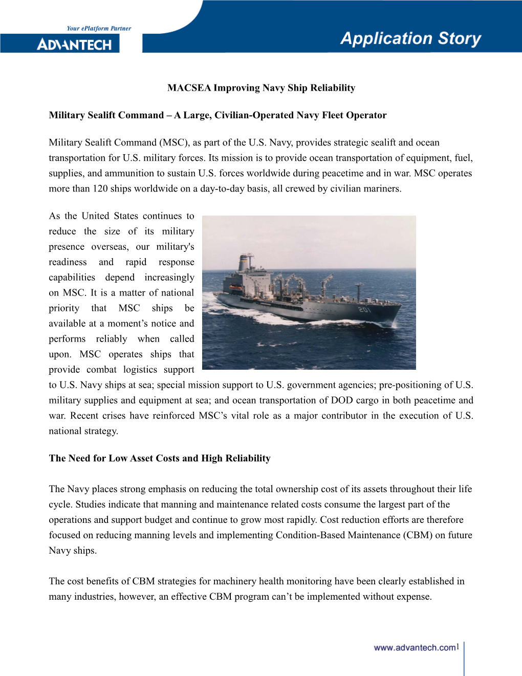 Macseaimproving Navy Ship Reliability