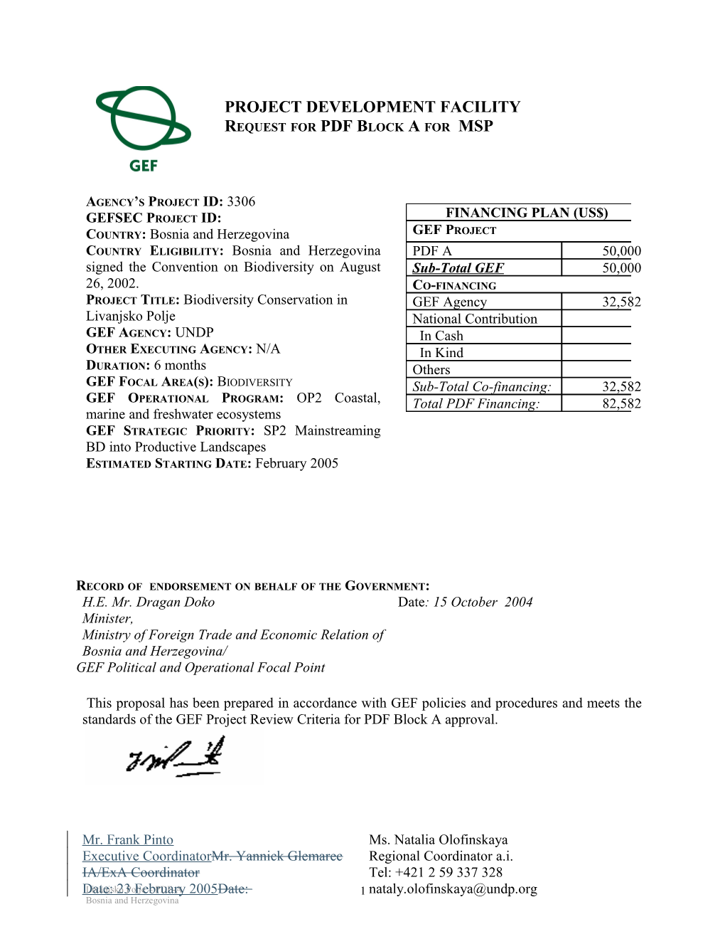 Financing Plan (In Us$) s22