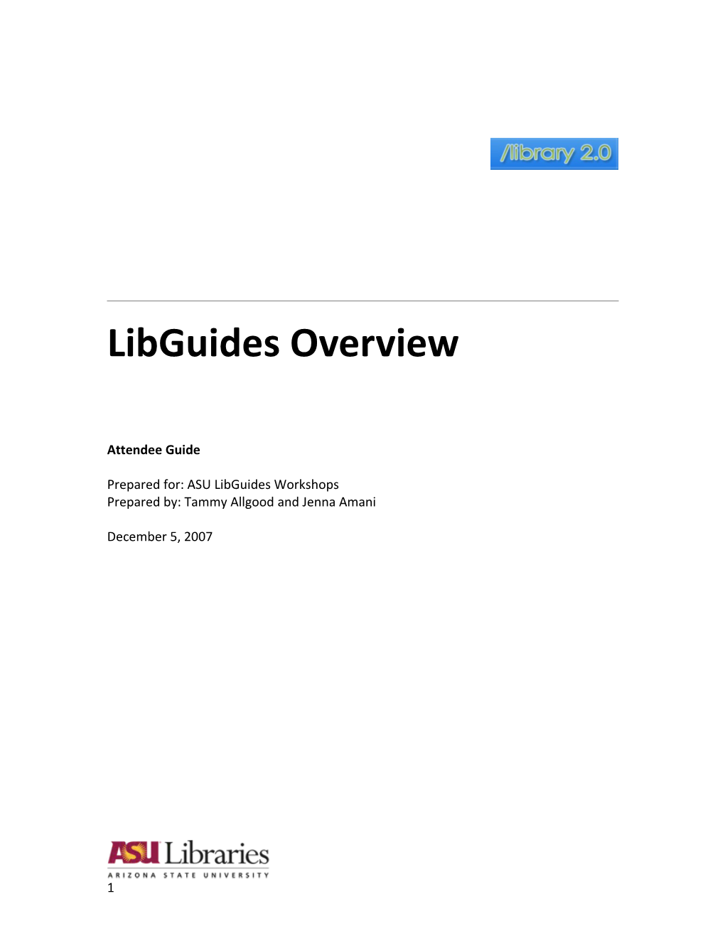 Libguides Overview