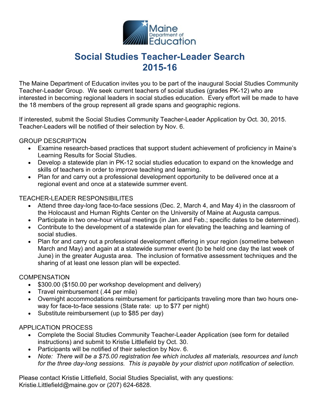 Social Studies Teacher-Leader Search