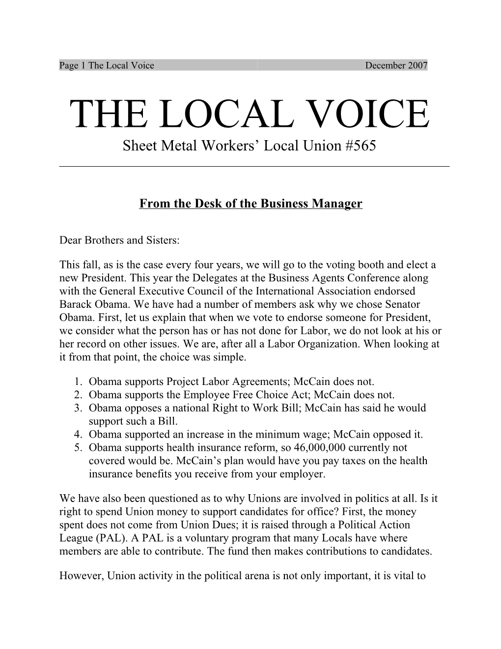 Page 1 the Local Voice June 2006