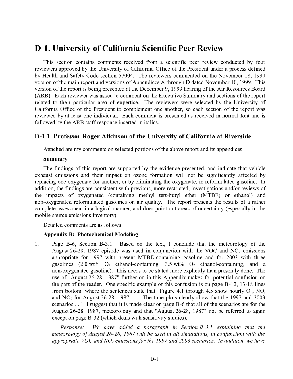 D-1.University of California Scientific Peer Review