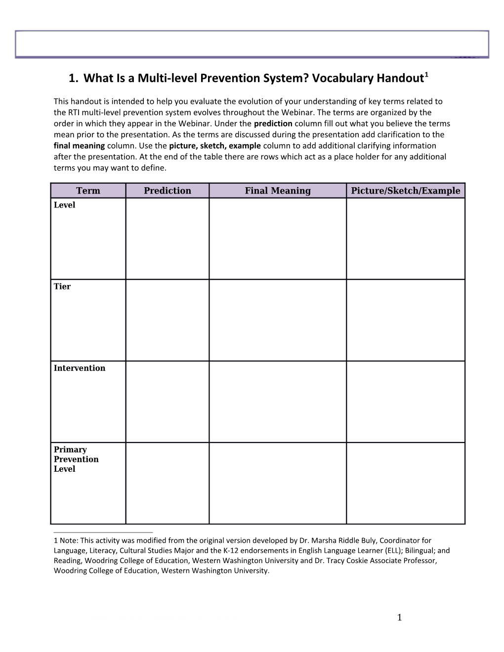 Using Curriculum Based Measurement to Determine Response to Intervention