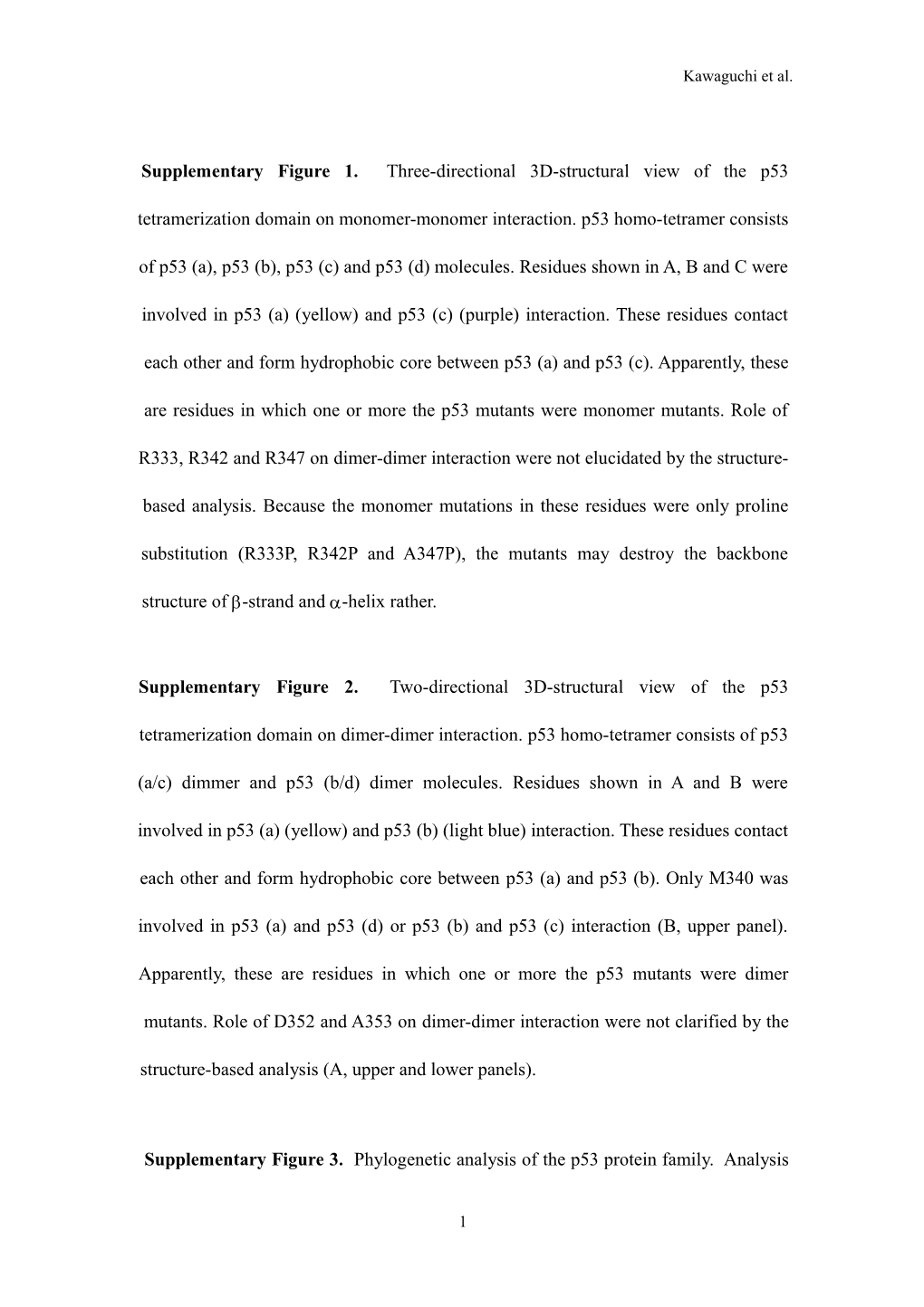 Supplementary Figure 2. Two-Directional 3D-Structural View of the P53 Tetramerization