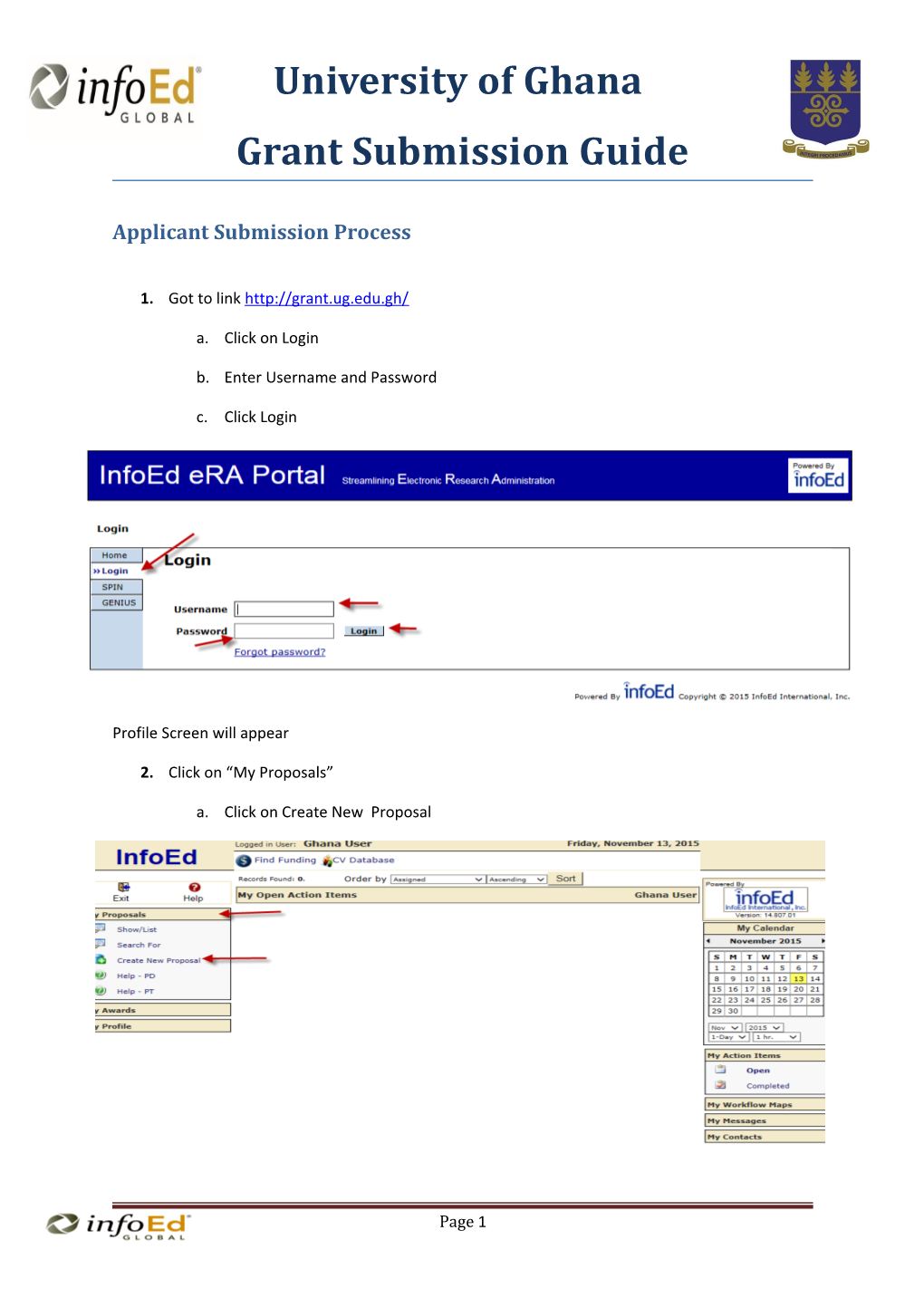 Applicant Submission Process