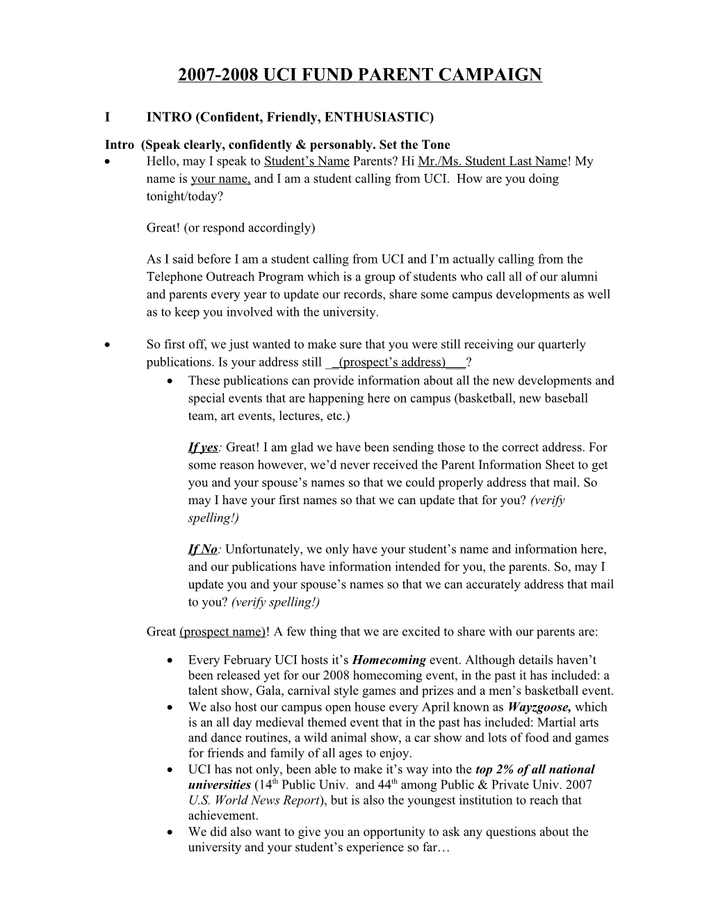FY08 Parent New Strategy Sheet