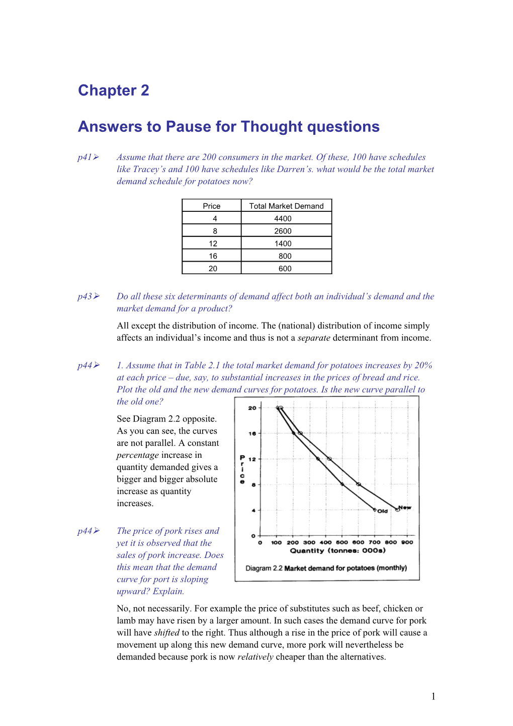 Answers to Pause for Thought Questions