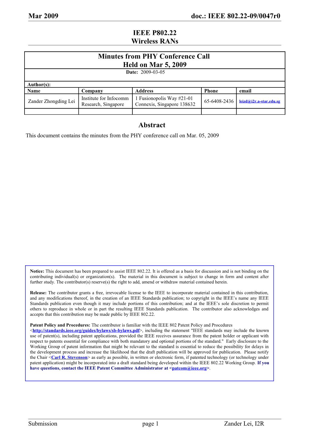 1.2IEEE Patent Policy Located At