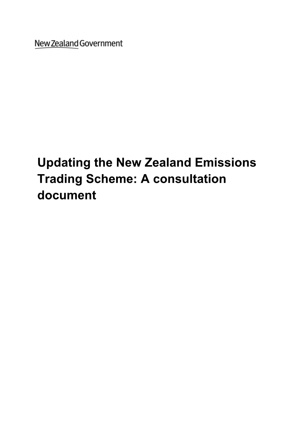 Updating the NZ ETS a Consultation Document Final